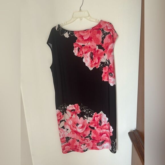 Chico’s black floral short sleeve dress size 3 - Picture 12 of 12